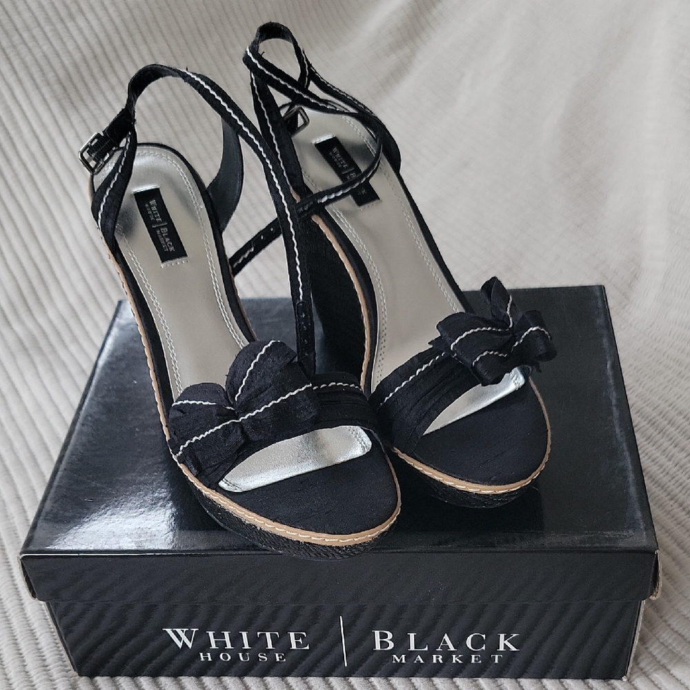 White House Black Market Black Michael Sandals